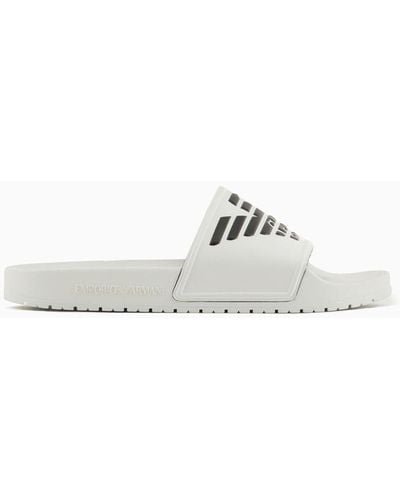 Emporio Armani Slides - White