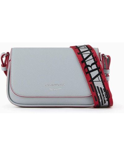 Emporio Armani Minibolso Con Estampado Integral De Ciervo - Gris