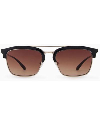 Emporio Armani Rectangular Sunglasses - White