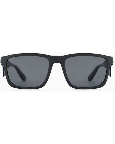 Emporio Armani Rectangular Sunglasses - Grey