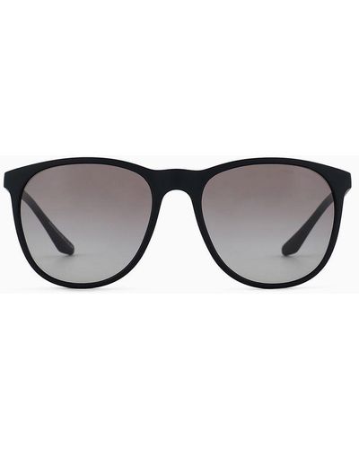 Emporio Armani Panto Sunglasses Asian Fit - Black