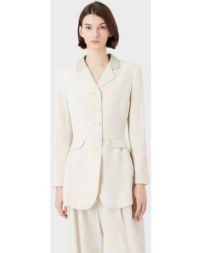 Vestes sport, blazers et vestes de tailleur Emporio Armani pour femme |  Réductions en ligne jusqu'à 78 % | Lyst
