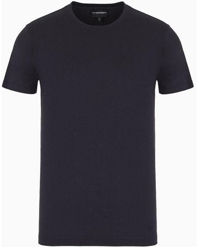 Emporio Armani Silk/cotton Blend T-shirt - Black