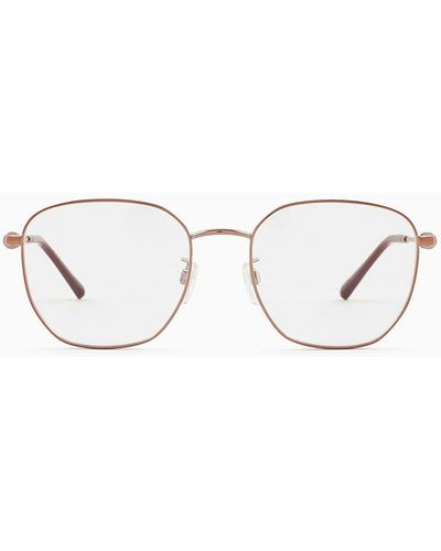 Emporio Armani Square Glasses - Natural