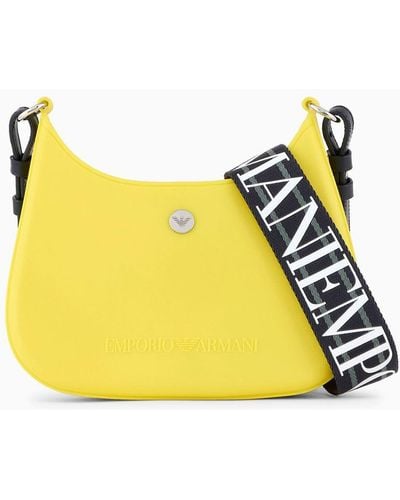 Emporio Armani Recycled Pvc Gummy Bag Shoulder Bag - Yellow