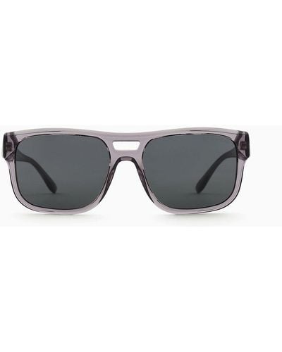 Emporio Armani Men's Pillow Sunglasses - White