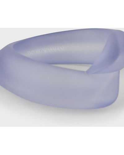 Emporio Armani Bracelet Profilé En Plexiglas - Bleu