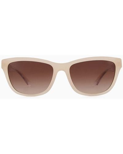 Emporio Armani Sonnenbrille Mit Cat-eye-fassung - Weiß