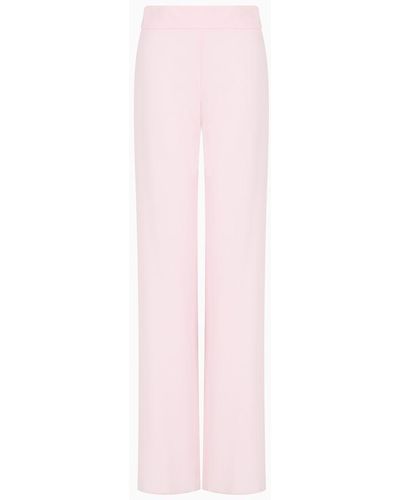 Emporio Armani Palazzohose Aus Funktions-cady - Pink