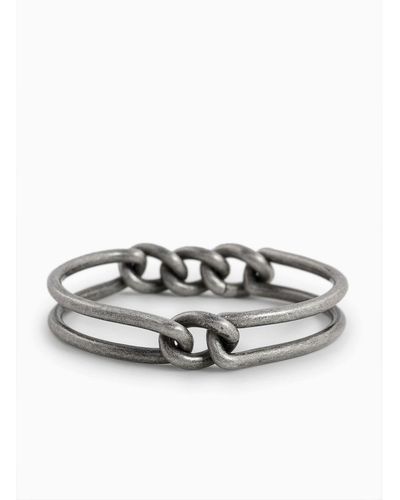 Emporio Armani Stainless Steel Bangle Bracelet - Metallic