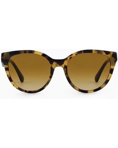 Emporio Armani Sonnenbrille Mit Cat-eye-fassung - Gelb