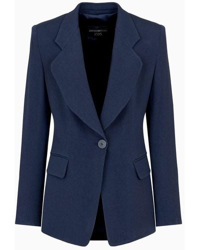 Emporio Armani Casual Jackets - Blue