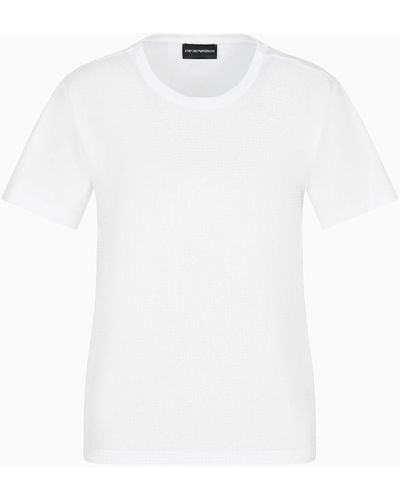 Emporio Armani T-shirts Coupe Standard - Blanc