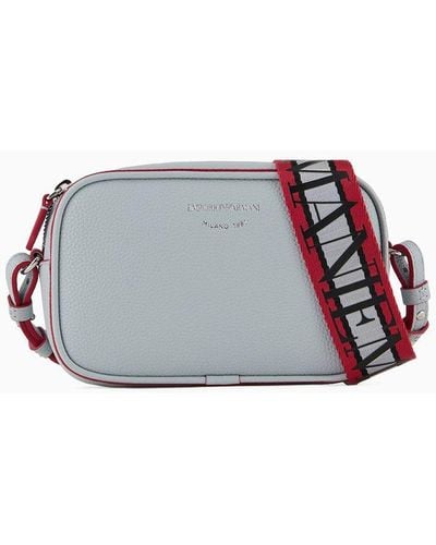 Emporio Armani Deer-print Camera Case With Shoulder Strap - White