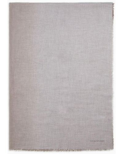 Emporio Armani Modal Faded Stole - Gray