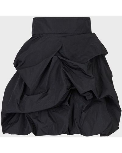 Emporio Armani Taffeta Balloon Skirt - Black