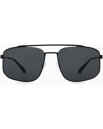 Emporio Armani Rectangular Sunglasses - Black