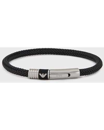 Emporio Armani Stainless Steel Bracelet - Black