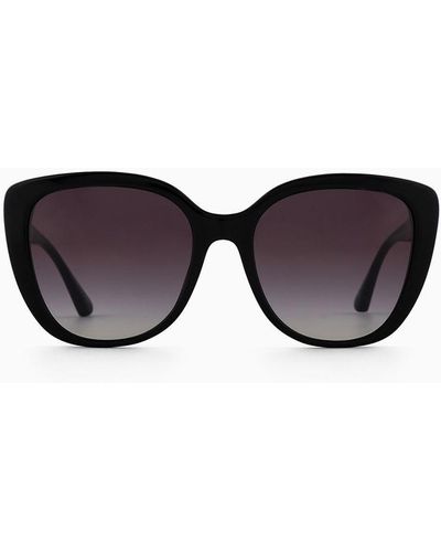 Emporio Armani Butterfly-shaped Sunglasses - Black