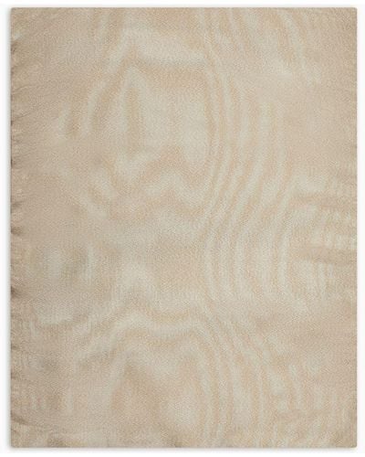 Emporio Armani Brushed Fabric Stole - Natural