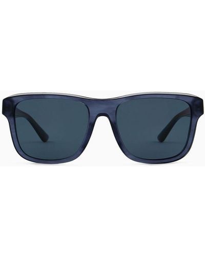 Emporio Armani Pillow Sunglasses - Blue
