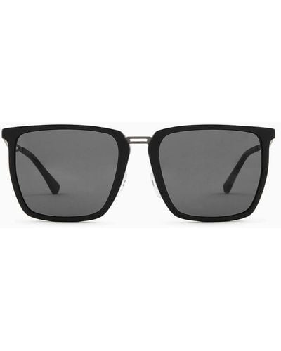 Emporio Armani Square Sunglasses - Grey