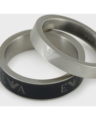Emporio Armani Stainless Steel Ring - Metallic