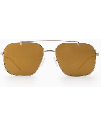 Emporio Armani Rectangular Sunglasses - Metallic