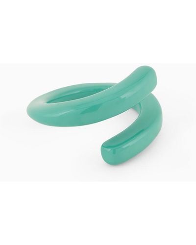 Emporio Armani Bracelet Rigide En Spirale - Vert