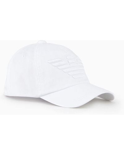 Emporio Armani Tonal Logo Baseball Cap - White