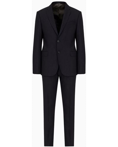 Emporio Armani Slim Fit Suits - Black