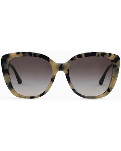 Emporio Armani Butterfly-shaped Sunglasses - Natural