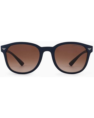 Emporio Armani Gafas De Sol Estilo Pantos - Blanco