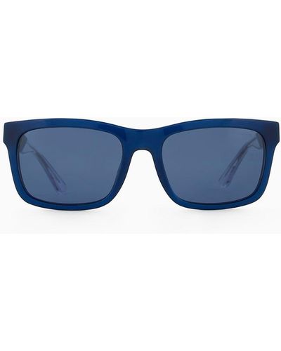 Emporio Armani Rectangular Sunglasses - Blue