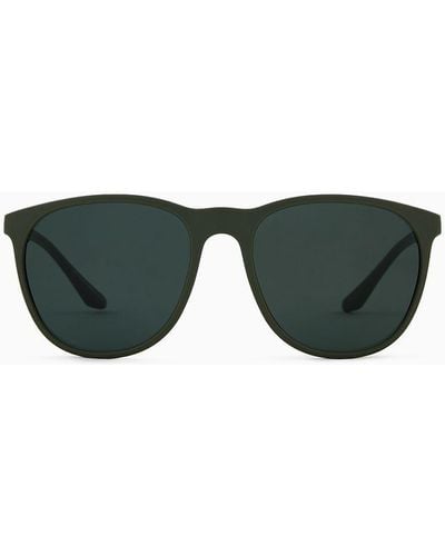 Emporio Armani Panto Sunglasses - Green
