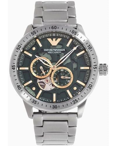 Emporio Armani Automatic Stainless Steel Watch - Multicolor