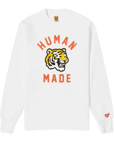 Human Made Tiger Long Sleeve T-Shirt - White