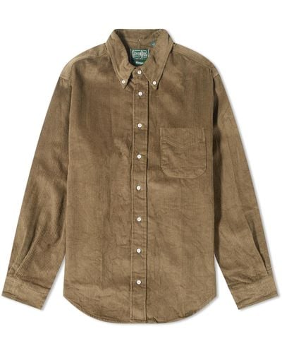 Gitman Vintage Button Down Jumbo Corduroy Shirt - Green