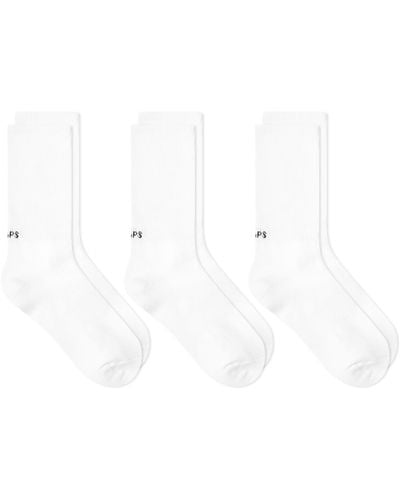 WTAPS Skivvies 05 3-Pack Sock - White