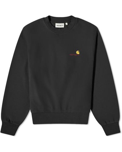 Carhartt American Script Sweat - Black