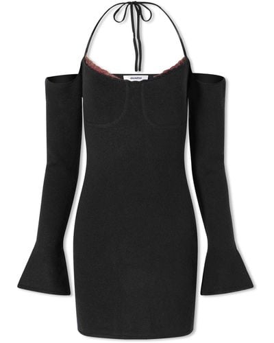 Danielle Guizio Rosemere Knit Mini Dress - Black