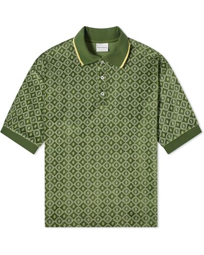Drole de Monsieur Drôle De Monsieur Monoram Polo Shirt - Green