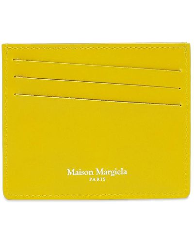 Maison Margiela Rubberised Card Holder - Yellow