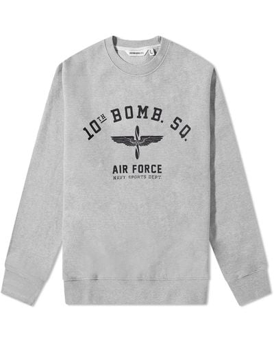 Uniform Bridge 10Th Air Force Crew Sweat - Grey