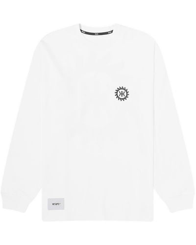 WTAPS 19 Long Sleeve Printed T-Shirt - White