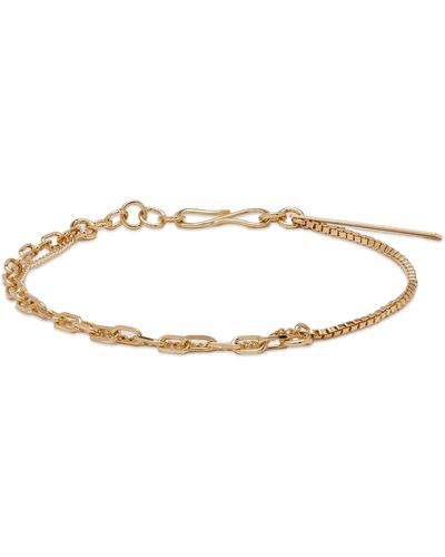 Dries Van Noten Double Chain Bracelet - Metallic
