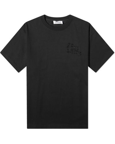 Soulland Kai Beaded Logo T-Shirt - Black