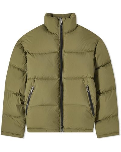 Cole Buxton Insulated Cropped Puffer Jacket - Green