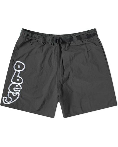 Obey Resound Web Belt Shorts - Black