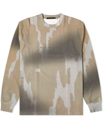 Stampd Long Sleeve Sublimated T-Shirt - Brown